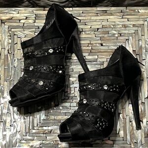 Worthington Black Embellished Heels